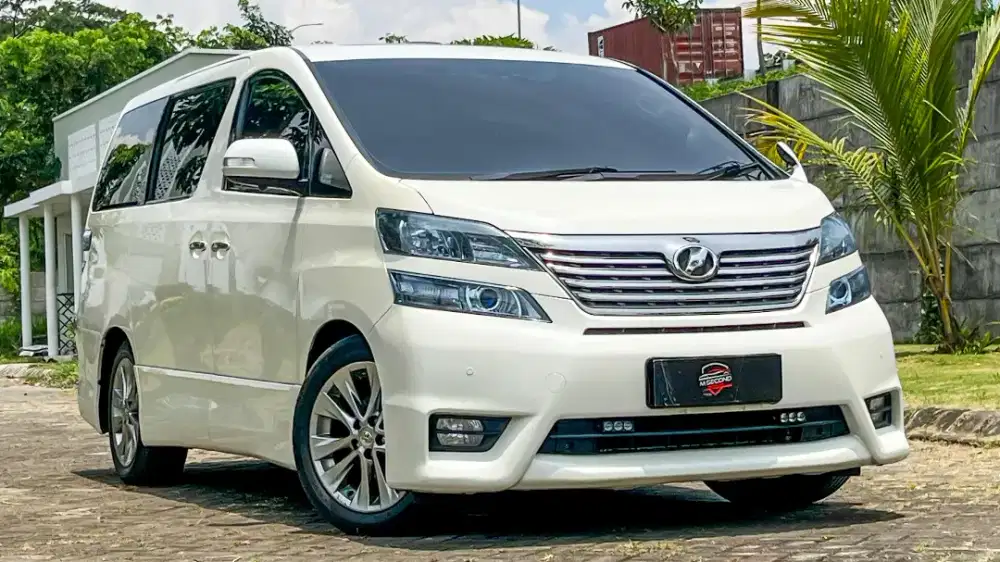 Murah Tanpa Diskon Toyota Vellfire 2.4 AT 2010 Putih Jalan 88k Kilo