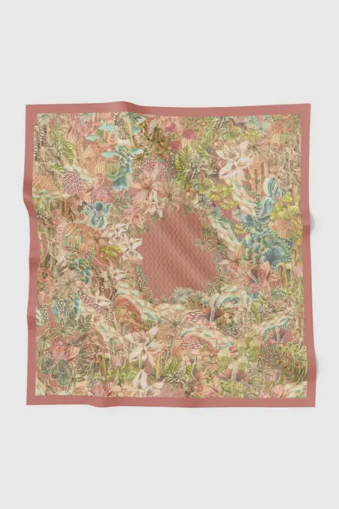 Forestis Voile Square - Sandalwood By Buttonscarves