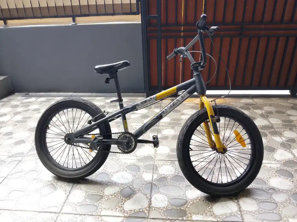 Sepeda BMX 20 Inch Genio GX3 Grey Yellow - Ori (nego tipis)