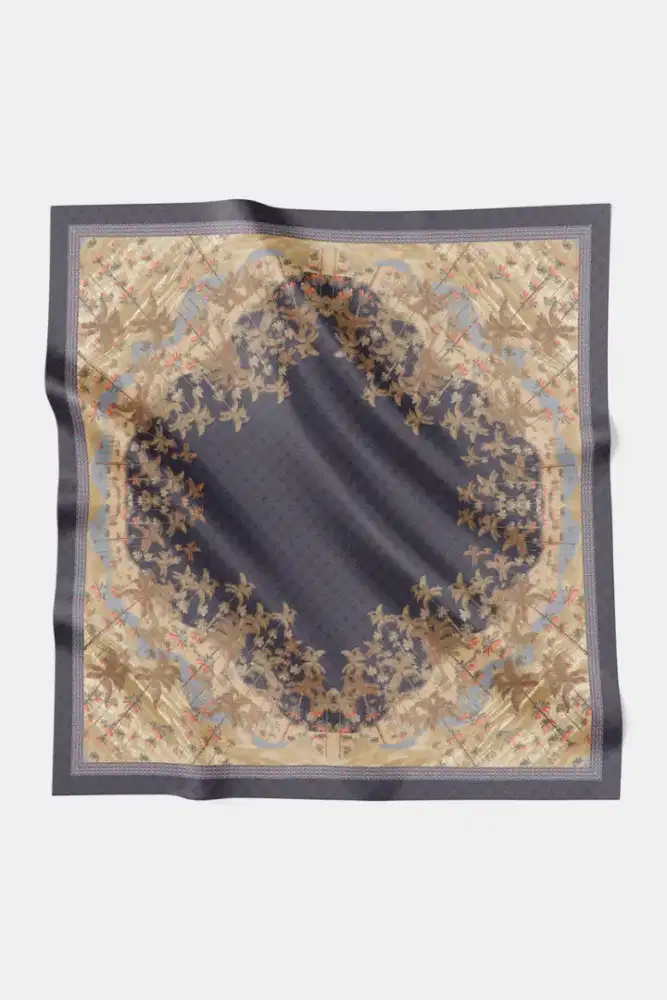 Palm Spring Square- Canal By Buttonscarves