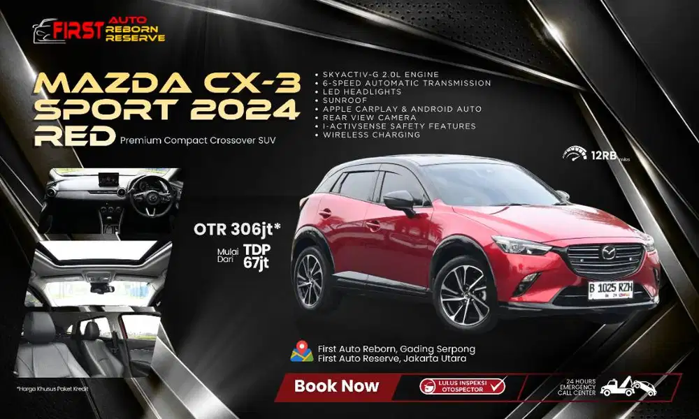 (LOW ODO) Mazda CX-3 Sport 2024 Red