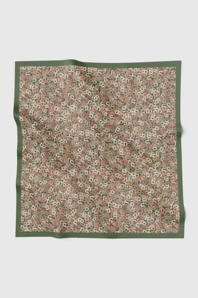 Samla Multicolor Square - Avocado By Buttonscarves