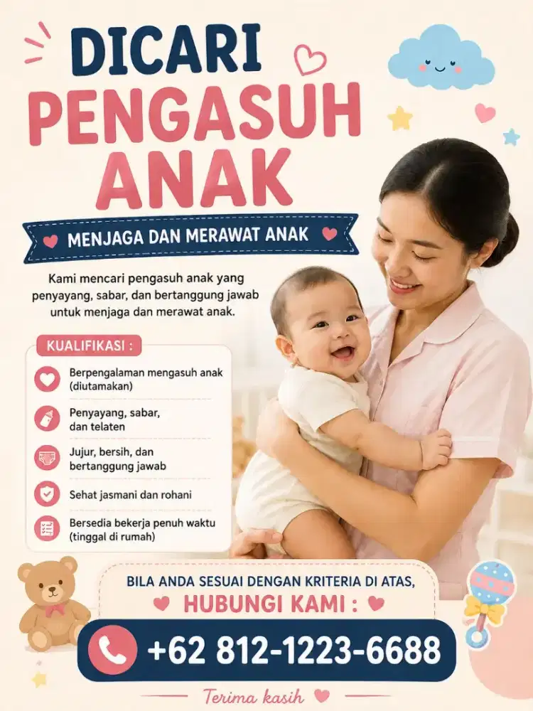 Dicari pengasuh baby