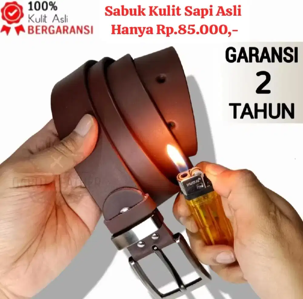 IKAT PINGGANG KULIT SAPI ASLI