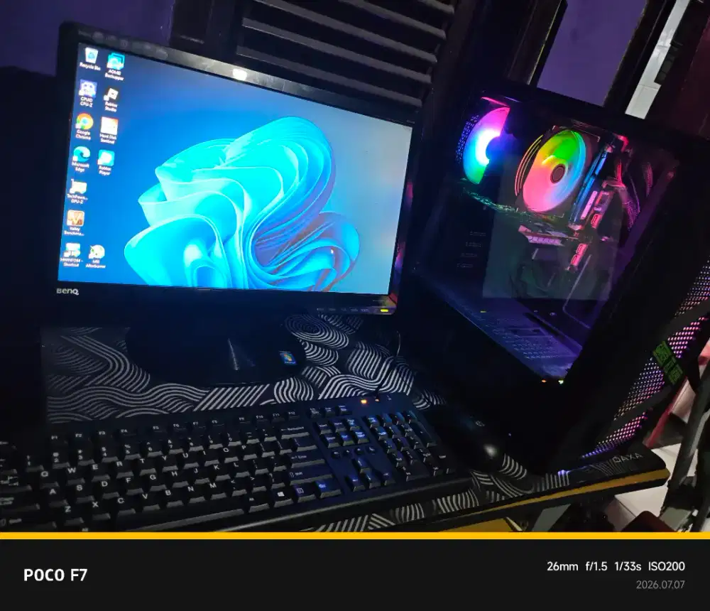 Pc gaming core i5 vga gtx 750ti 4gb monitor 19 inch
