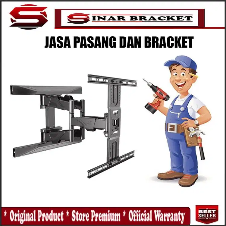 Jasa Pasang Bracket Tv. Pemasangan bracket tv 43 - 80 Inch