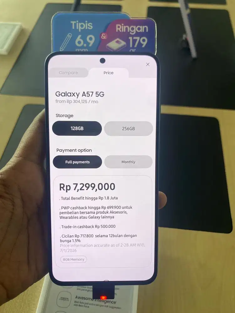 samsung gaxy a57 5g 8/256