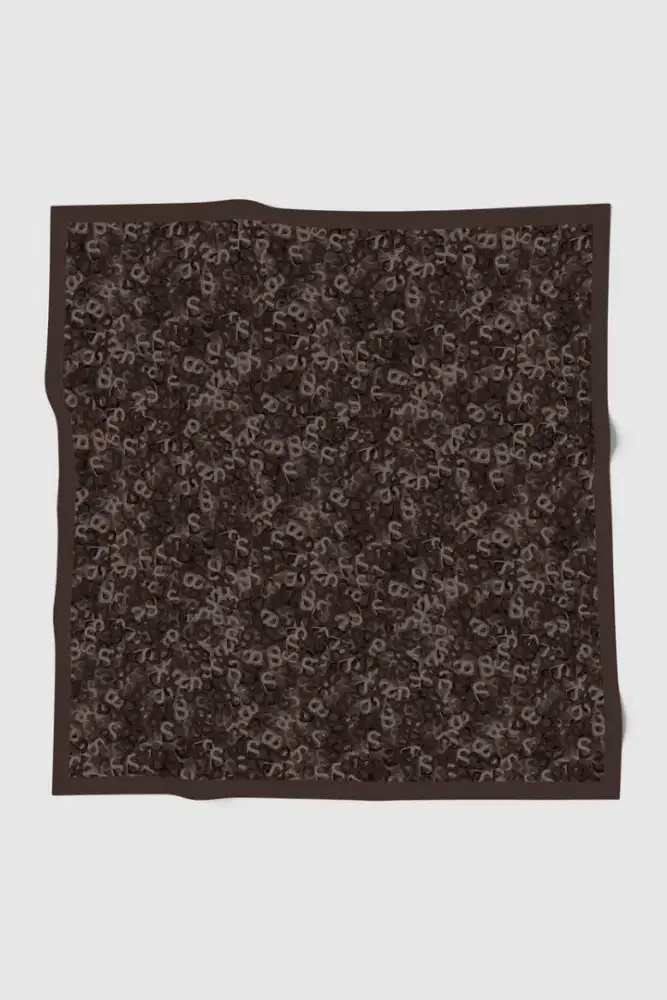 Samla Multicolor Square- Cocoa By Buttonscarves