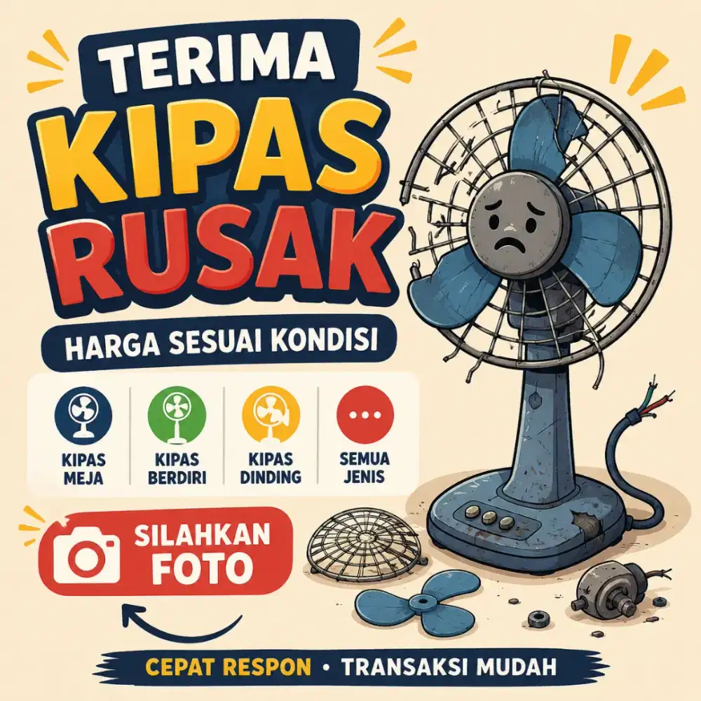 Cari kipas rusak silahkan tawarkan