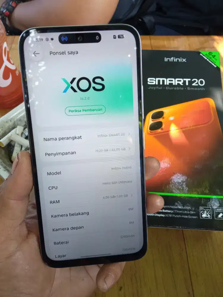 INFINIX SMART 20 4/64 FULLSET GARANSI