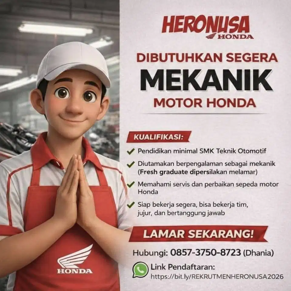 dibutuhkan Mekanik
