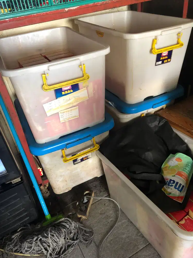 Box Kontainer Plastik Bekas |Box Gudang | Storage Box | Kondisi Normal