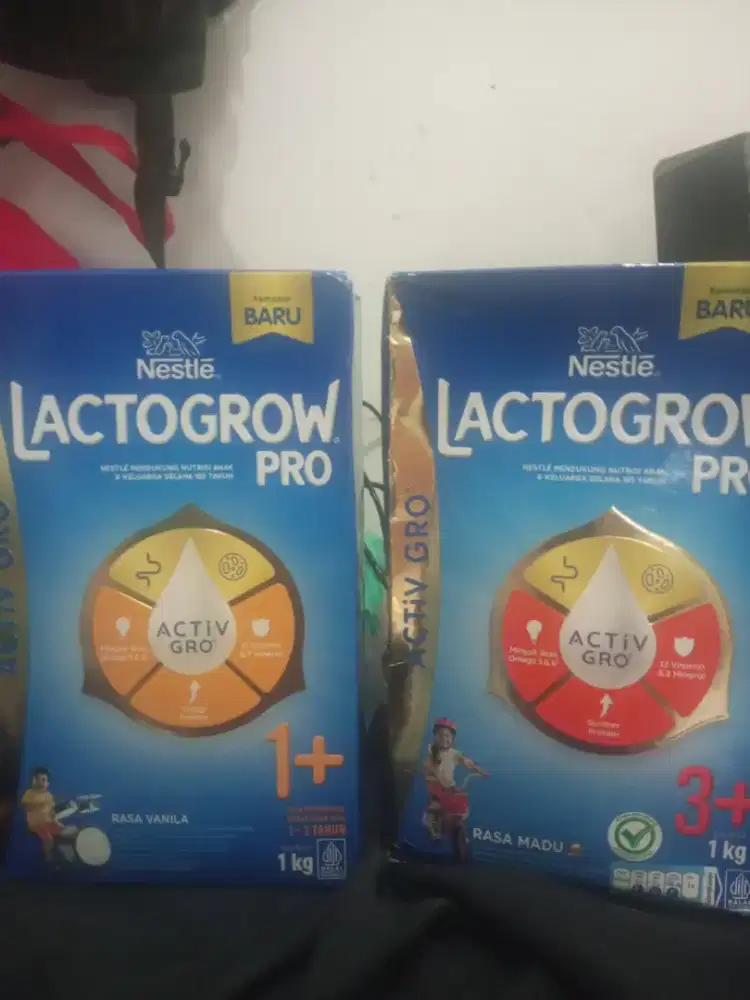 Produk lactogrow 1+ dan 3+ 1kg exp 2027