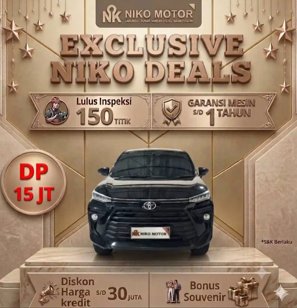 (ANTIK KM21RB) AVANZA G 2025 AT :2024|2026