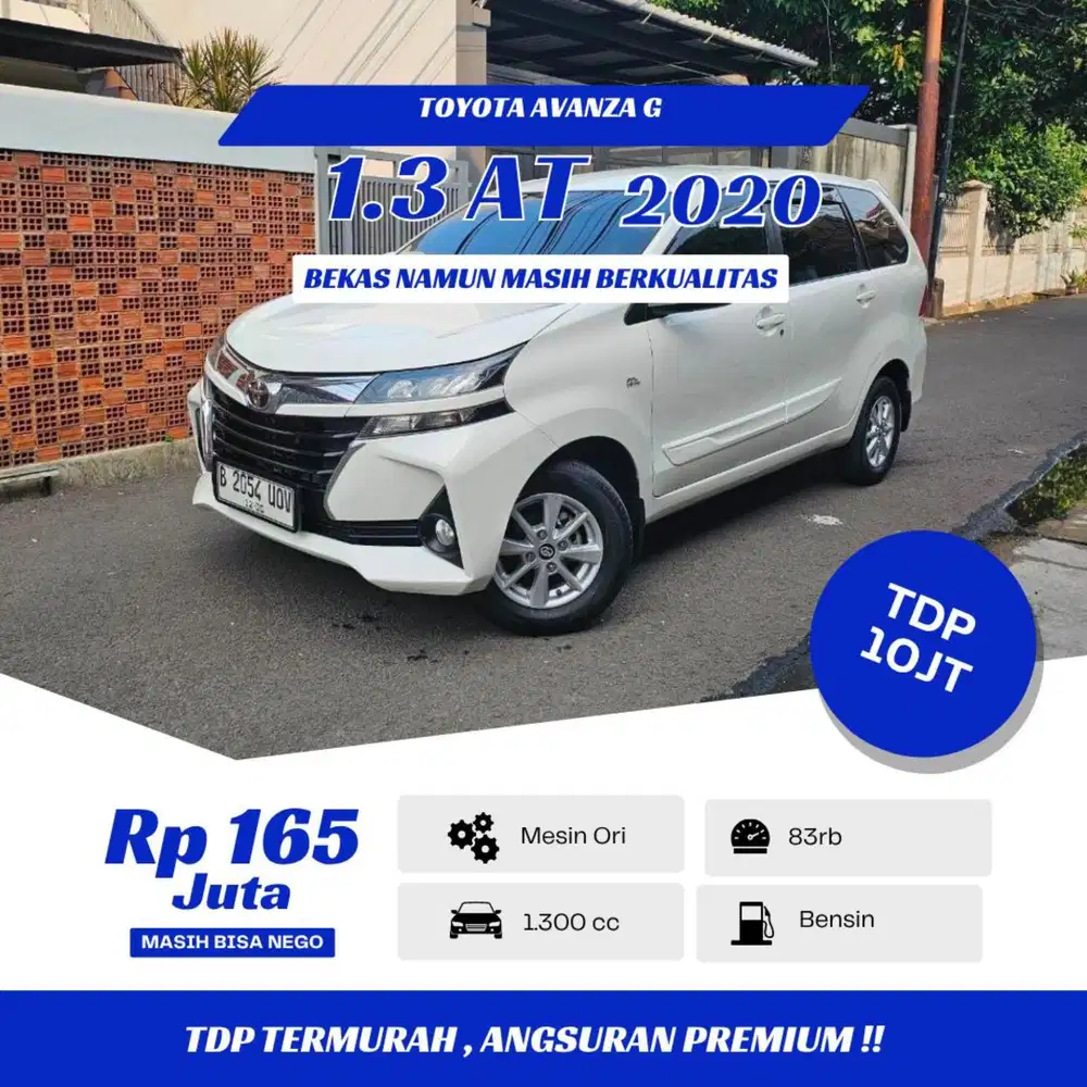 TDP 10 JUTA - AVANZA G AT 2020