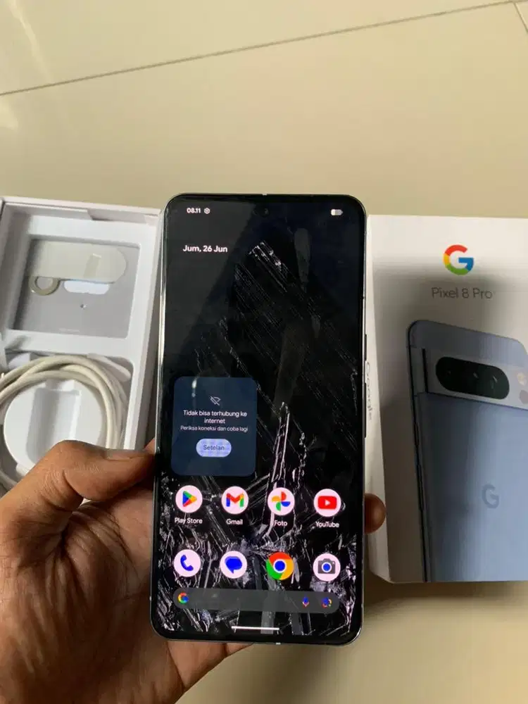 Google Pixel 8 Pro bay (biru) 12/128GB 99% mulus