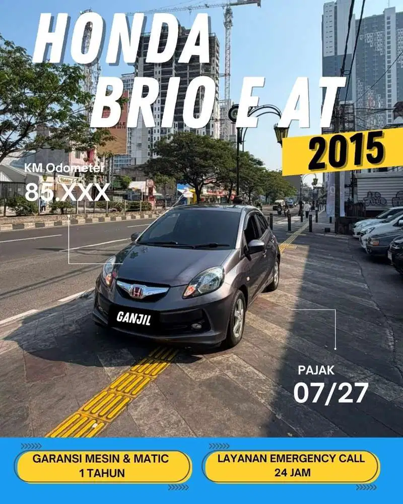 HONDA BRIO E AT MATIC 2015 GANJIL