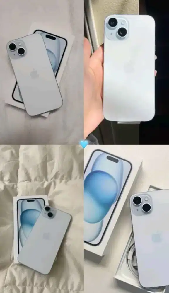 Iphone 15 new ibox 128gb cukup KTP bunga ringan