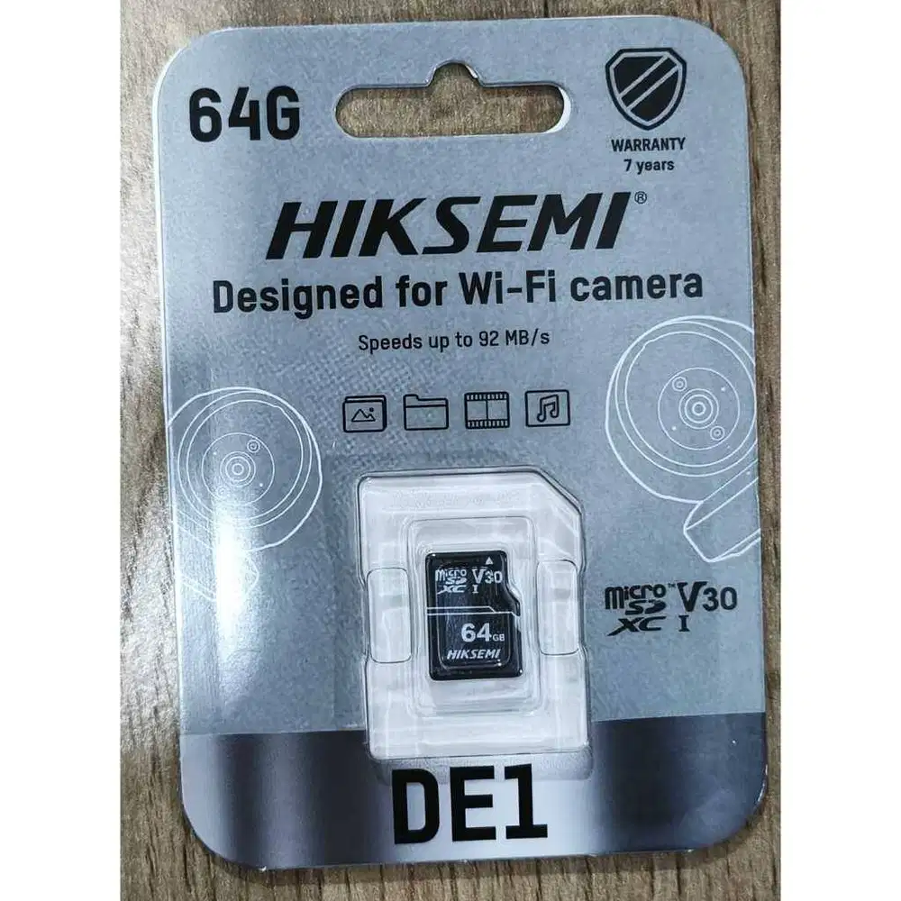 Memory Cctv Hiksemi DE1 64GB 92MB/s Read Micro SDXC Card Kartu Memori