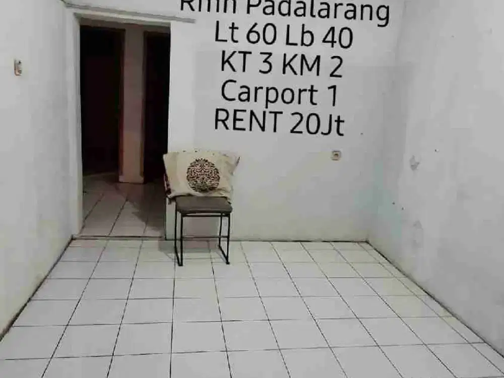Rumah Kontrakan di Kompleks Padalarang KBB