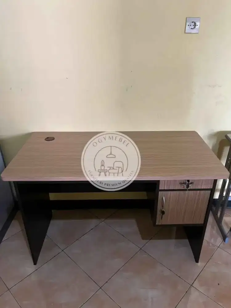 READY MEJA KERJA KANTOR UK 120 PREMIUM TERLARIS SALE