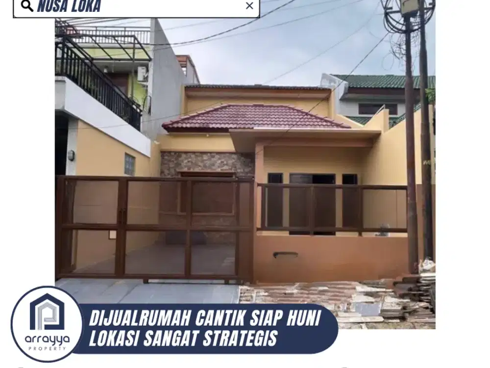 DIJUAL RUMAH 1.5 LANTAI SIAP HUNI NUSA LOKA (AR100)
