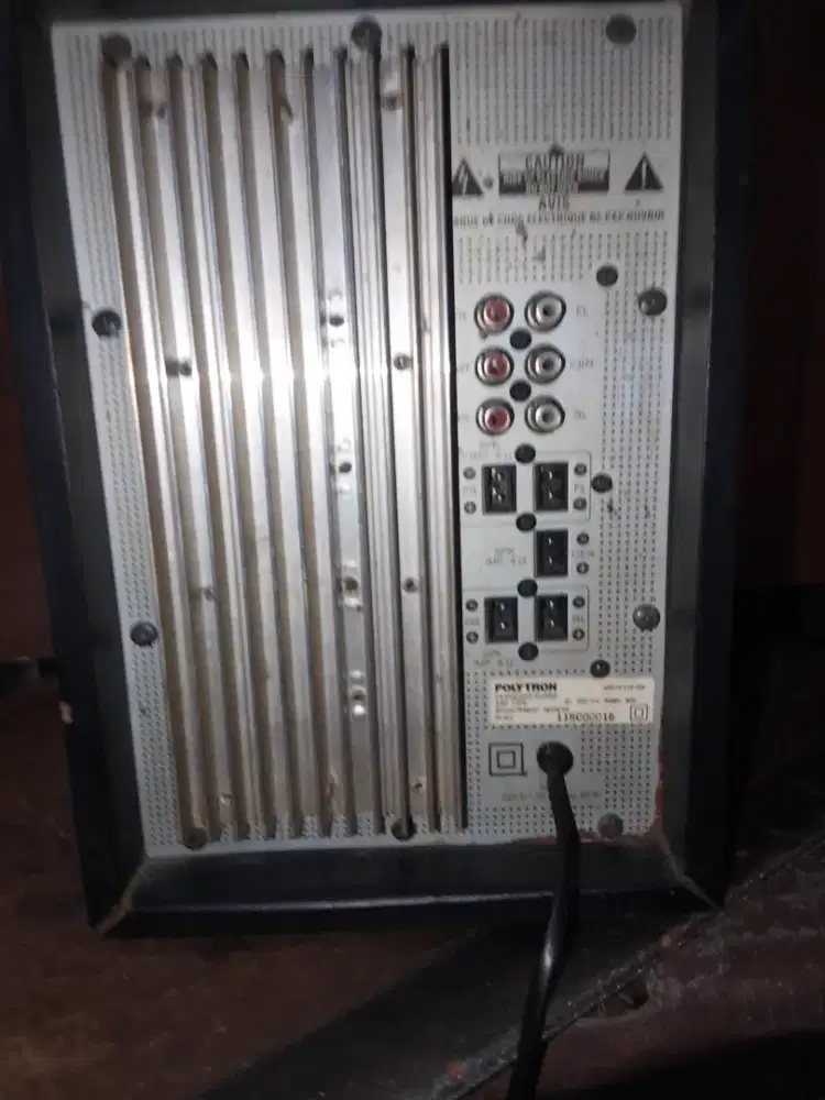 Aktif subwoofer Polytron 6 in, 5.1, big power 80 watts, dobel coil