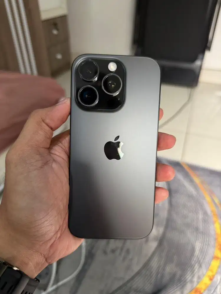 Iphone 16 pro ibox 128gb black titanium fullset mulus