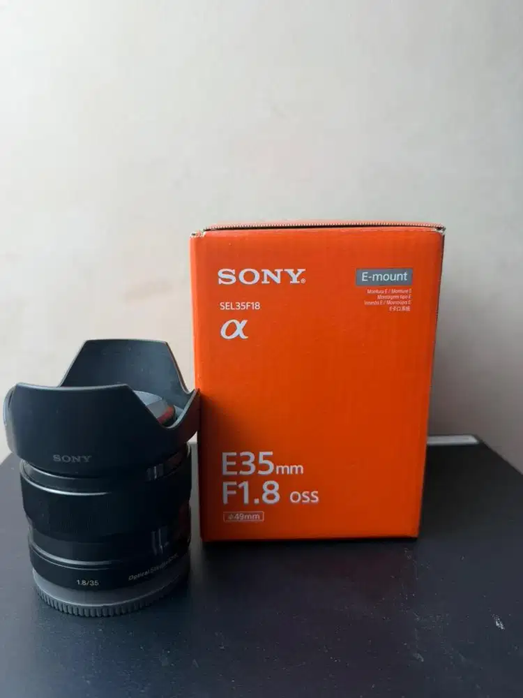 Lensa Fix sony E35mm F1.8 oss fullshet box mulus