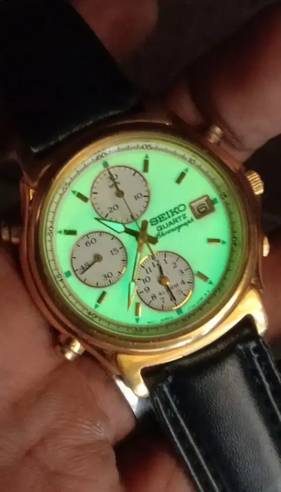 Vintage SEIKO chronograph aLarm 7T32 WR50M Japan ALL OriginaL