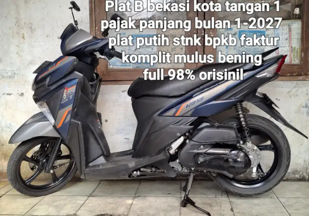 Yamaha mio Soul GT 2018 blue core 125 idiling stop cw asli biru