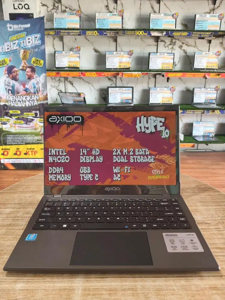 Laptop axioo hype 10 ram 8/256gb bisa kredit dp 0%
