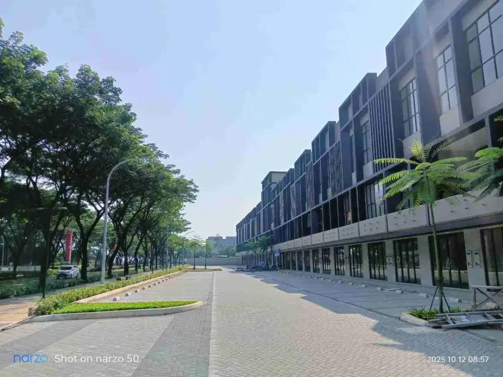 Ruko Hadap Jalan Termurah di BSD - The Exquis Harga 2,5 M-an Cicilan 14 Jt-an/Bulan
