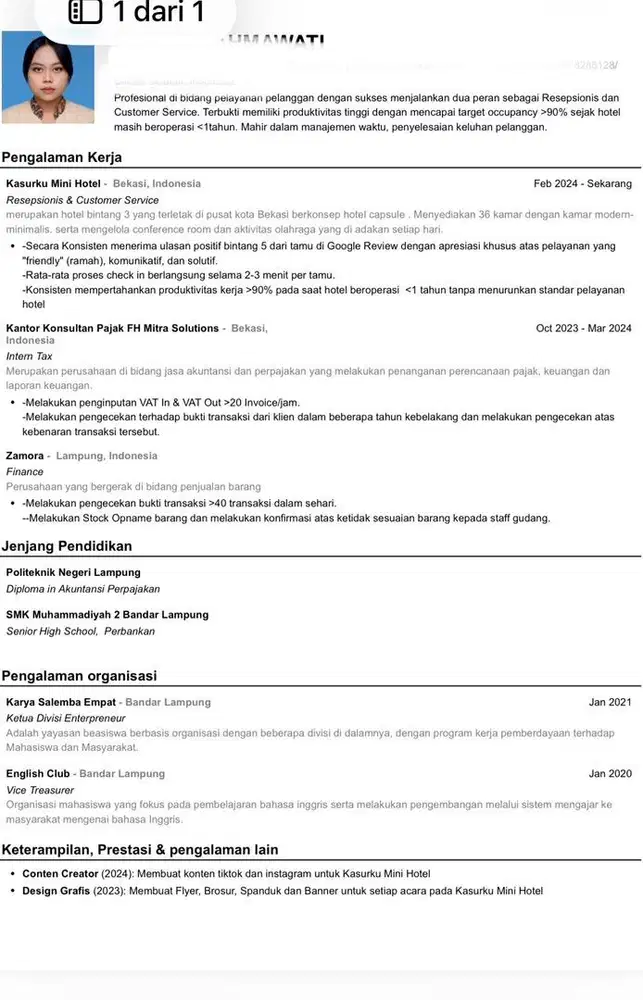 Mencari Pekerjaan Hospitality