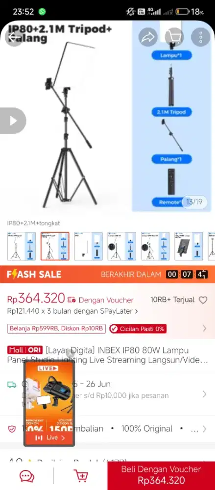Lighting + microphone bluetooth