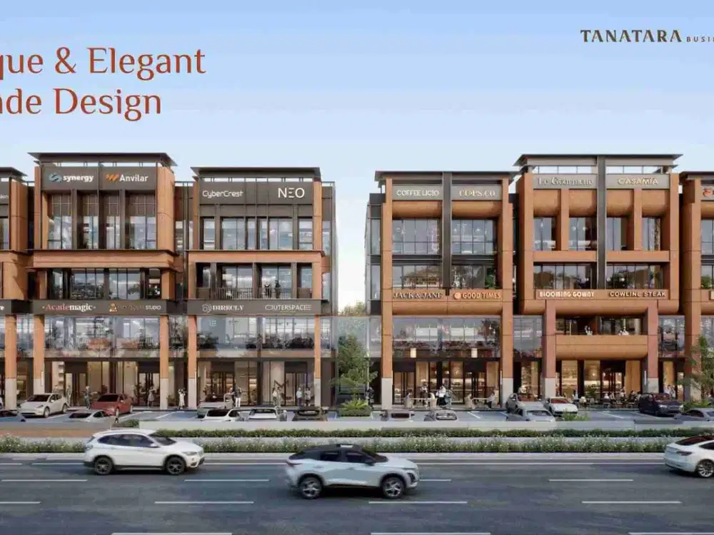 Dijual Gedung 4 Lantai Hadap Boulevard Terbesar ROW 50 Meter - Tanatara Business Avenue BSD