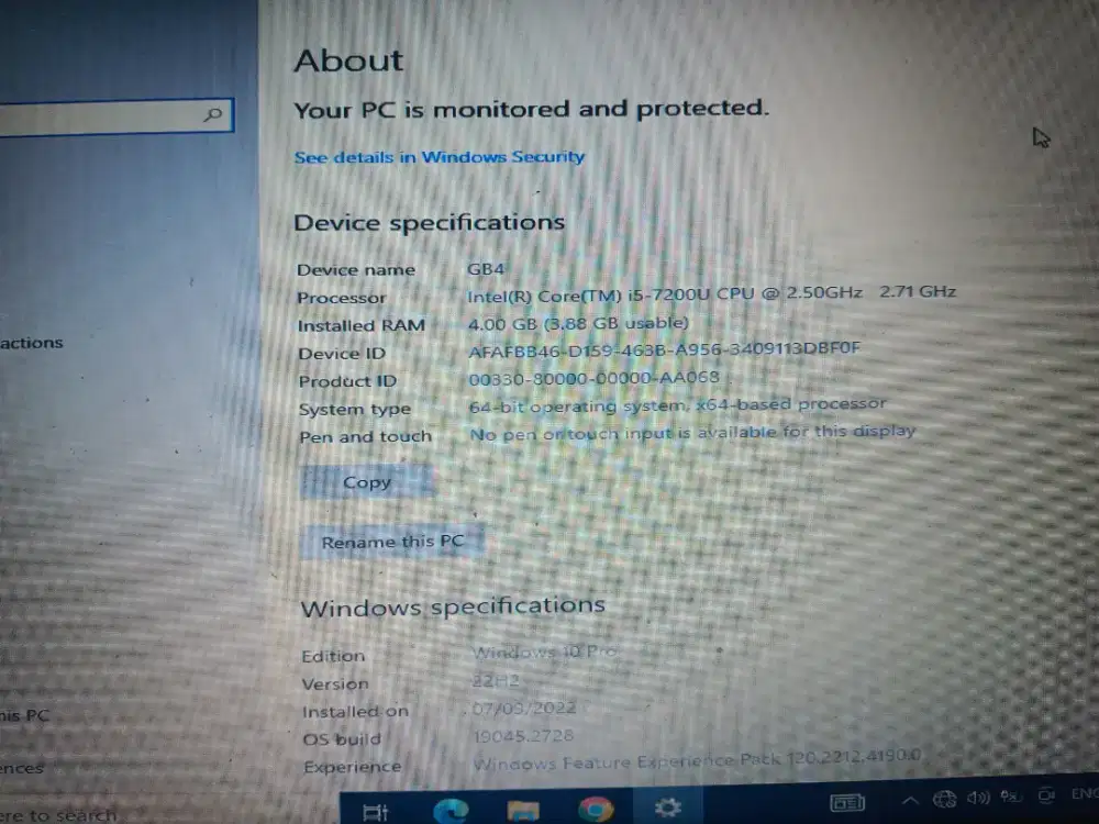 Laptop Lenovo Ideapad 320
