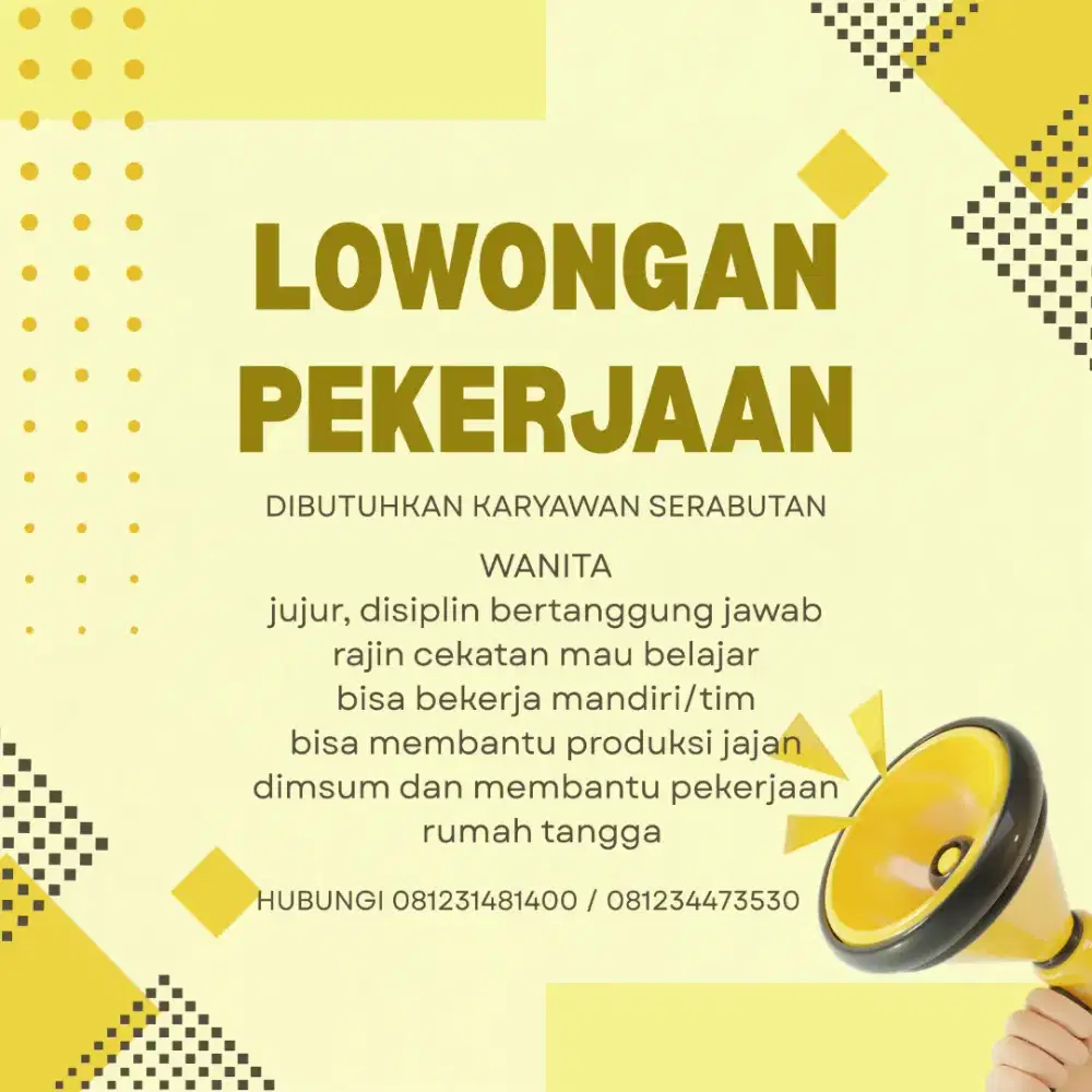 Dibutuhkan serabutan Art
