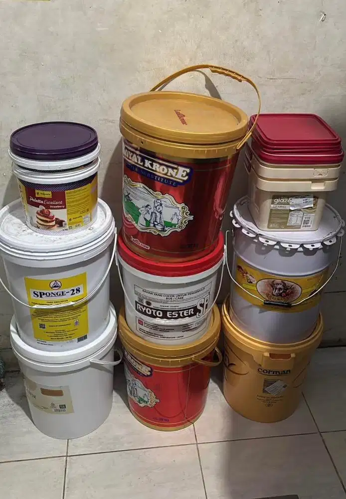 Ember bekas berbagai ukuran