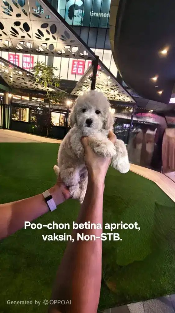 Poo-chon jantan dan betina, vaksin. Non-STB