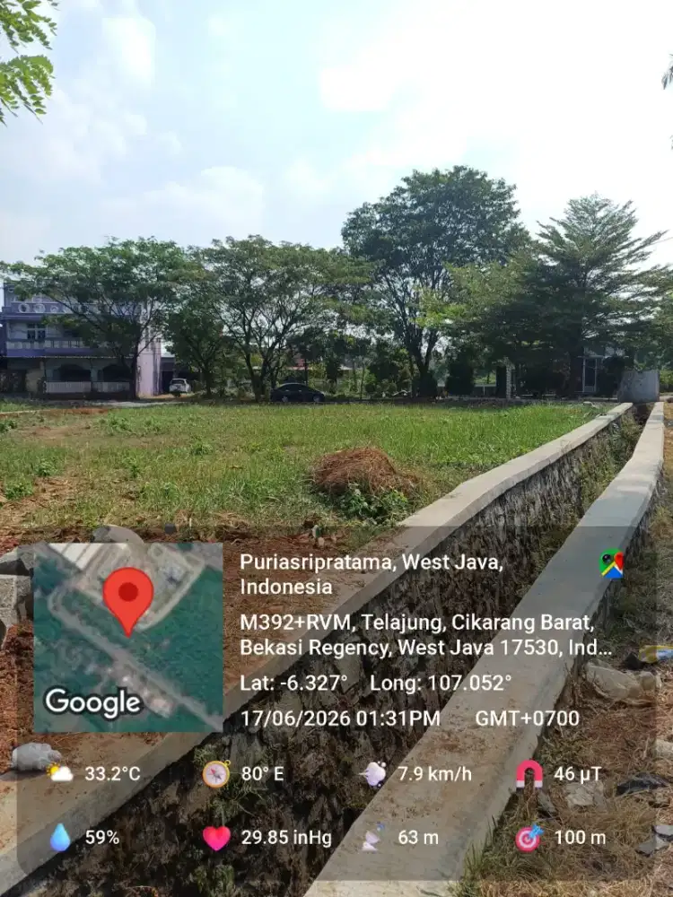 Dijual Tanah 910m2 Perumahan Puri Asri Pratama