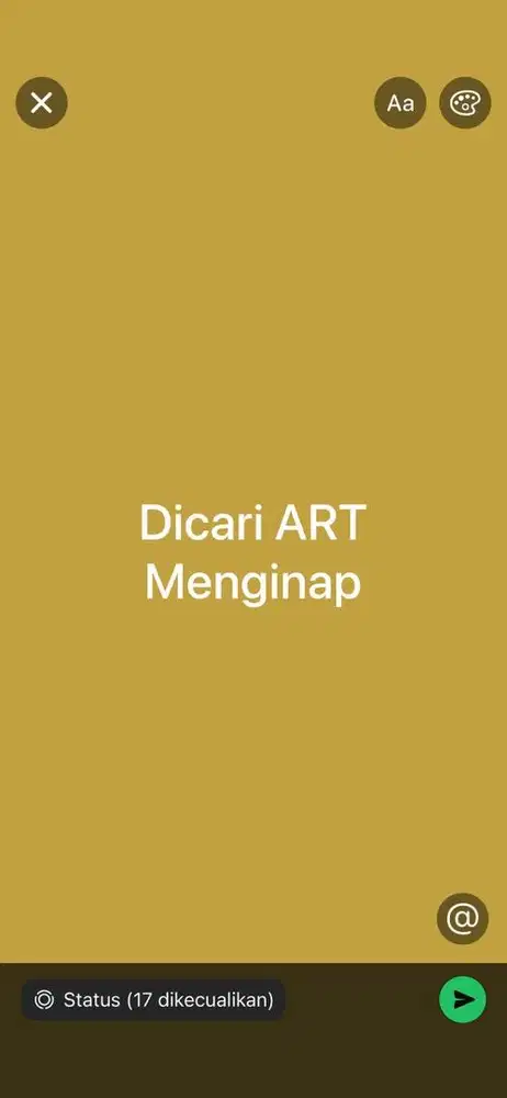 Dibutuhkan ART pekayon bekasi
