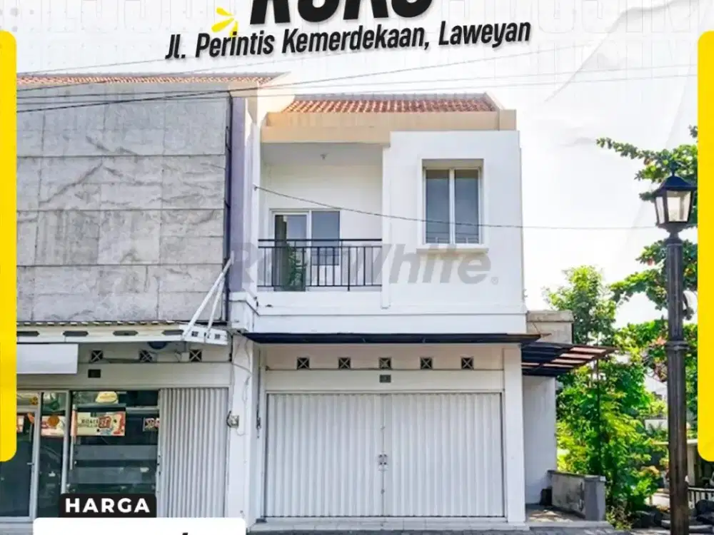 Ruko Sewa 2 Lantai Di Jl Perintis kemerdekaan Laweyan Cocok Untuk Kantor / Usaha