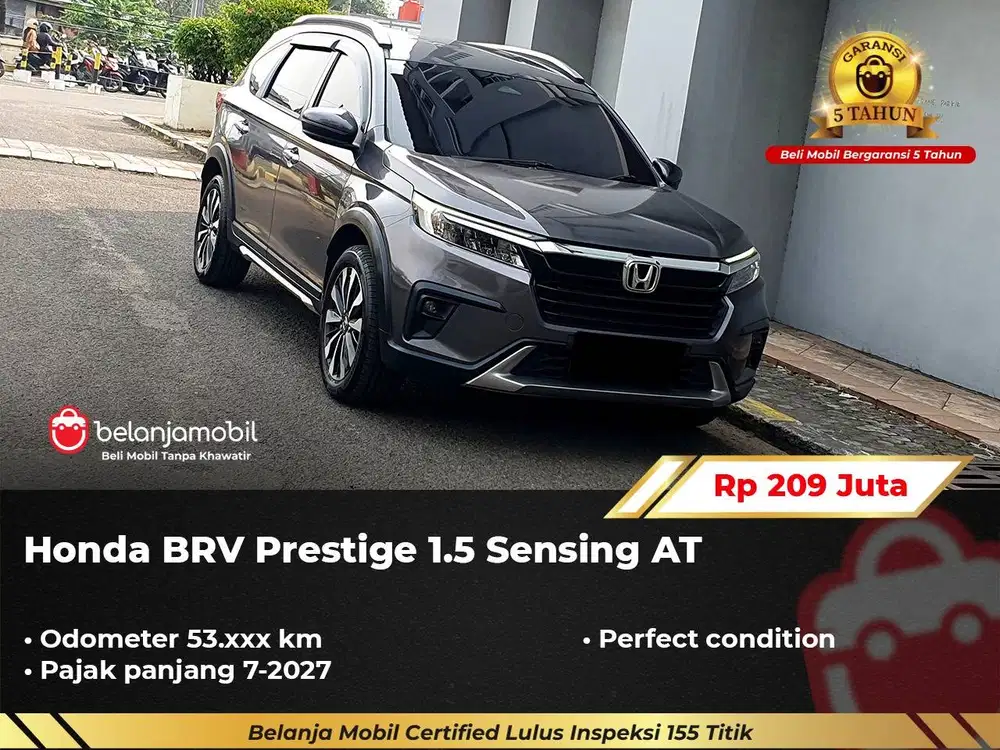 [ GARANSI 5TH ] Honda BR-V BRV BR V Prestige 1.5 Sensing AT 2022/2023