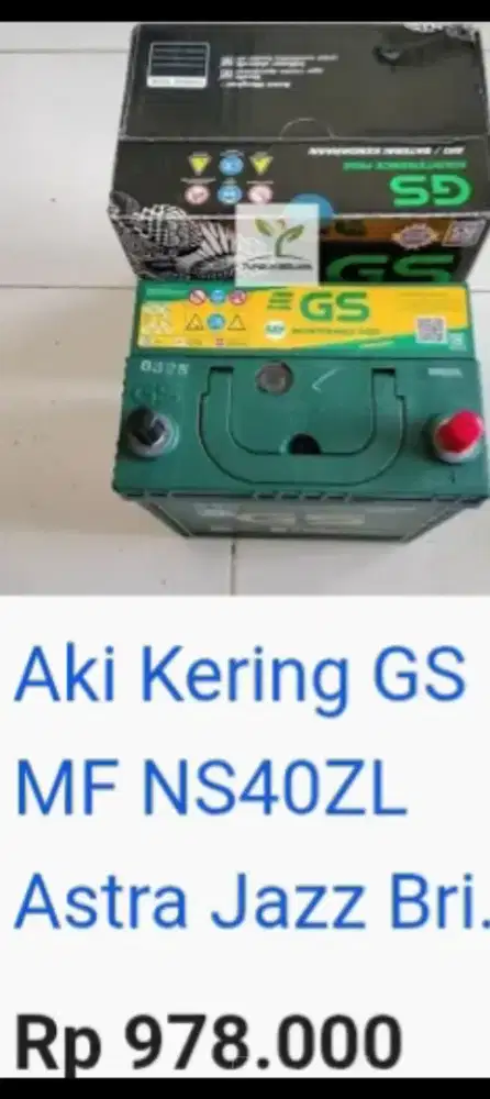 Jual accu gs mf baru cuci gudang