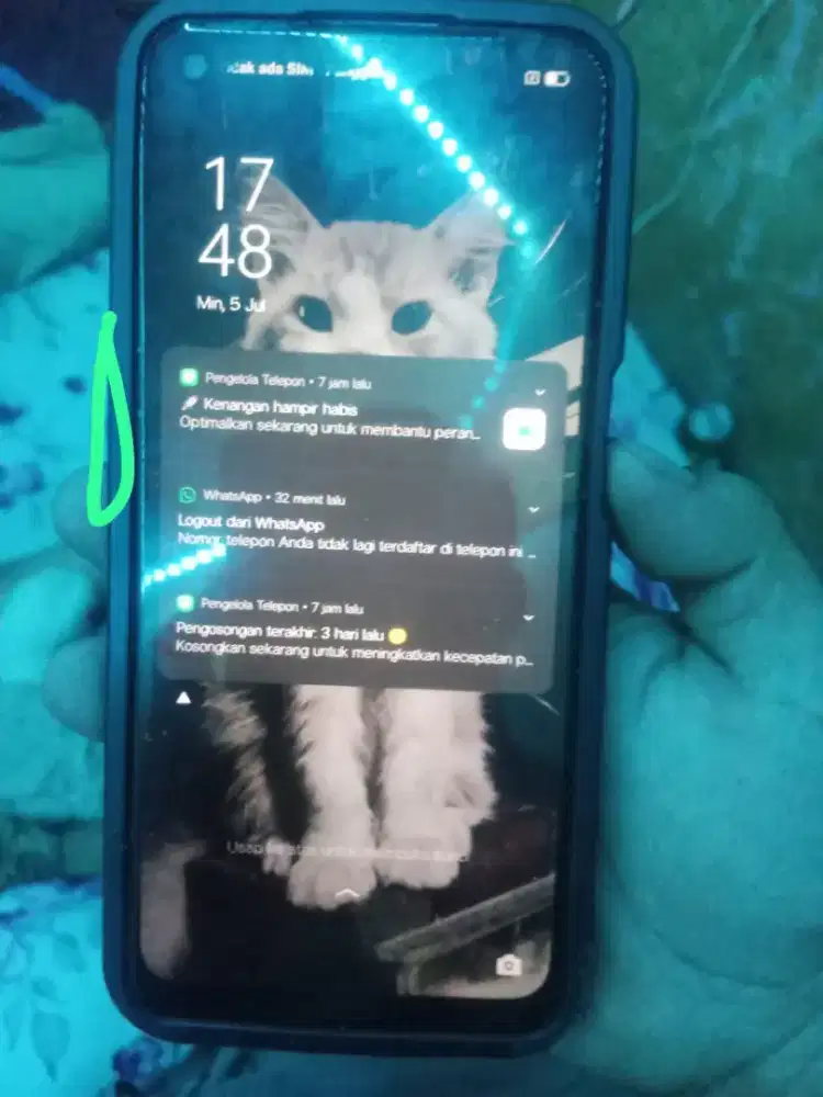 oppo a54 ran 4:64 kondisi 90% baik