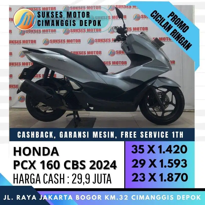 PCX 160 CBS 2024 CASH KREDIT BISA CC/PAYLTER [SUKSES MOTOR]