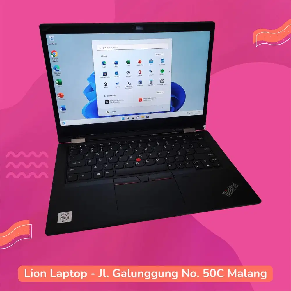 RAM 16GB Core i5 Gen10 Flip 360° SSD 256GB Lenovo Thinkpad YOGA L13 [0