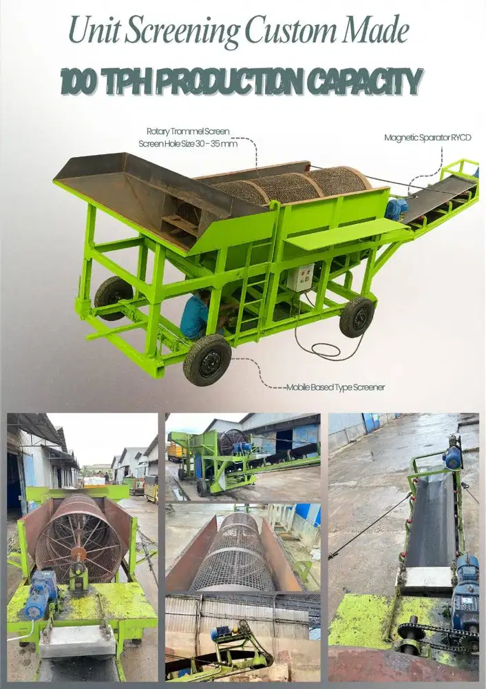 Mesin Screening Cangkang Sawit Type Trommel