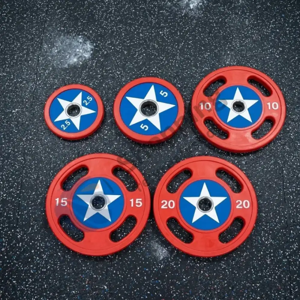 Bumper Plates Captain America 2.5 - 20 KG Plat Paket dan Ecer